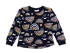 Name It dark sapphire rainbow sweatshirt 